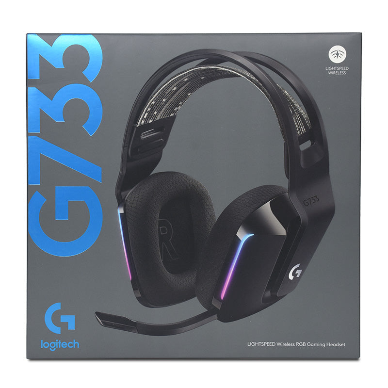 Logitech G733 Lightspeed Wireless RGB Gaming Headset - Black (Excellent)