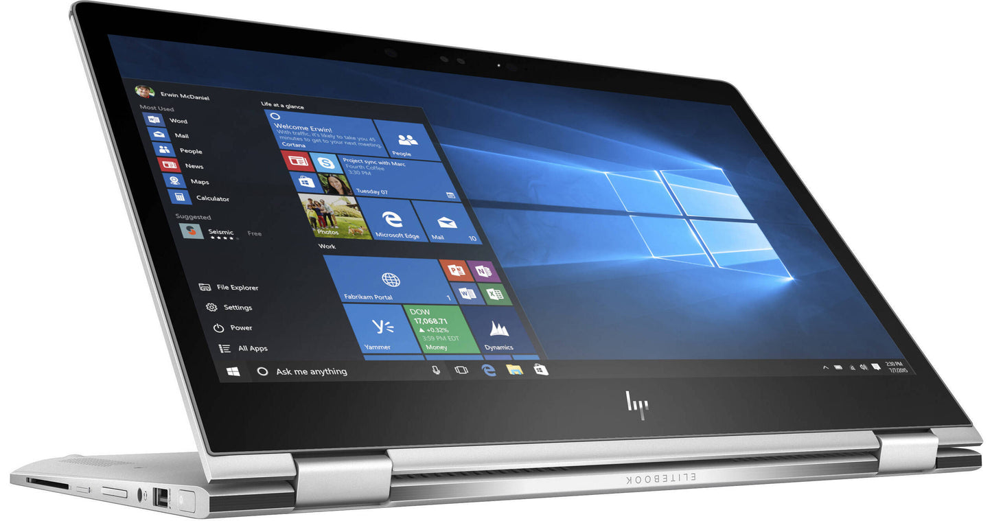 HP EliteBook x360 1030 G2 TouchScreen Intel i7 7th Gen 16GB RAM 128GB SSD Win 11 (Good)